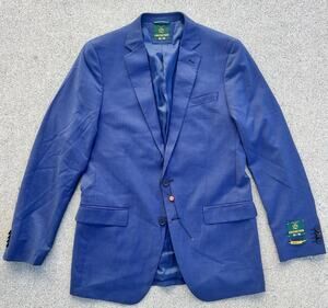CRICKETEER Dallas Slim Fit Wool Stretch Dress Suit Blue Men's Size 40L 34W NWT